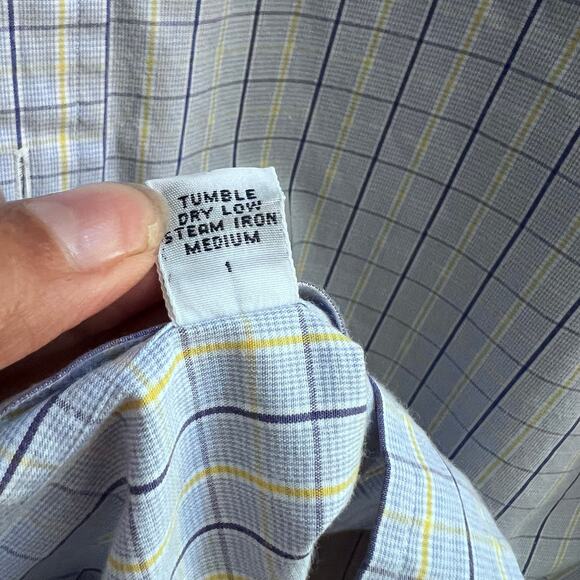 Ralph Lauren Philip 100% Cotton Casual Men’s Long Sleeve Button Up Size 16 32/33 - Picture 7 of 7